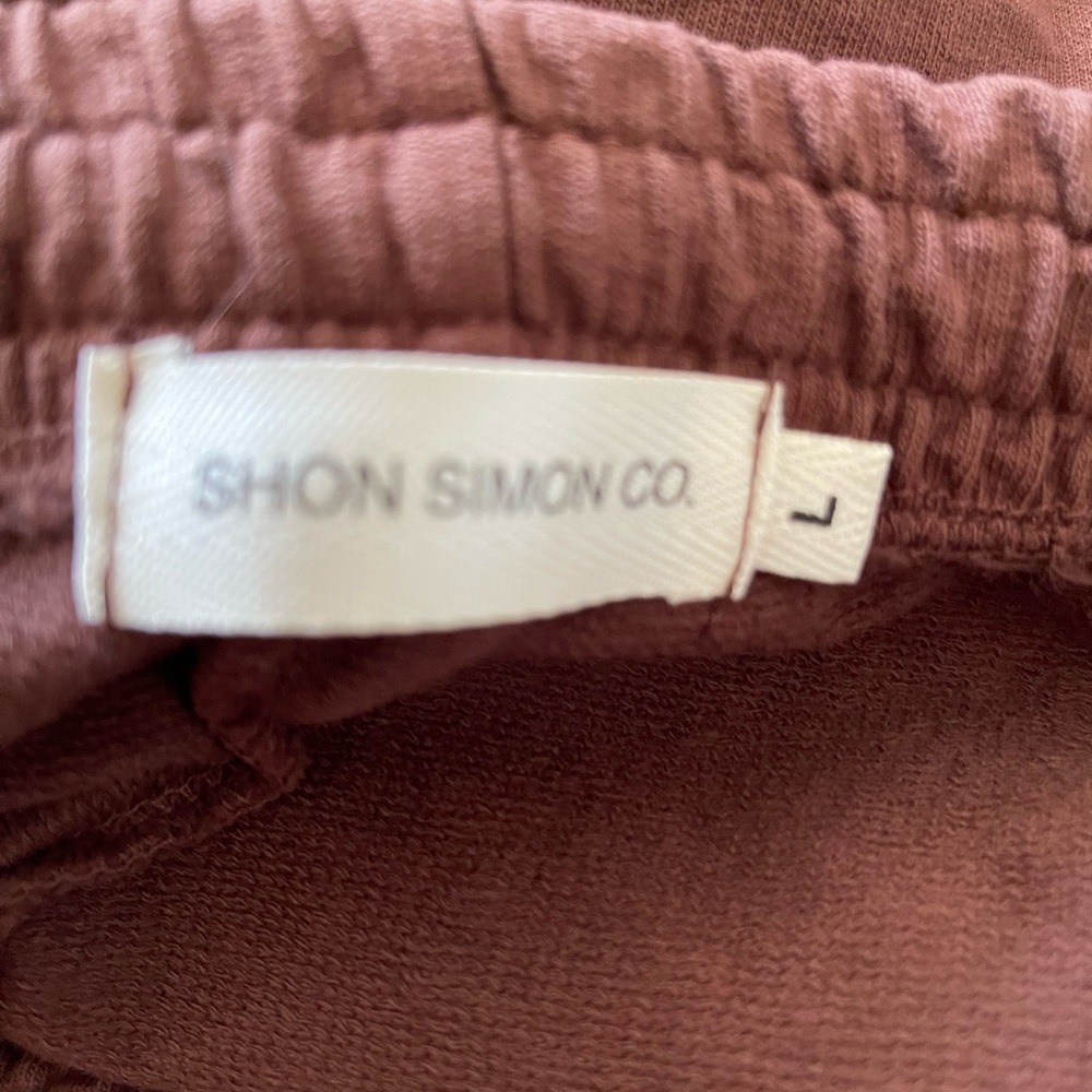 Shon Simon 100% Cotton Drawstring Shorts - Large - Picture 7 of 8